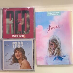 Taylor Swift Red, Lover, and 1989 CDs